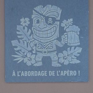 Sous-verre Ardoise – Tiki Pirate