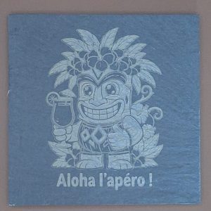 Sous-verre Ardoise – Tiki Aloha