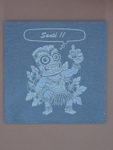 Sous-verre tiki santé