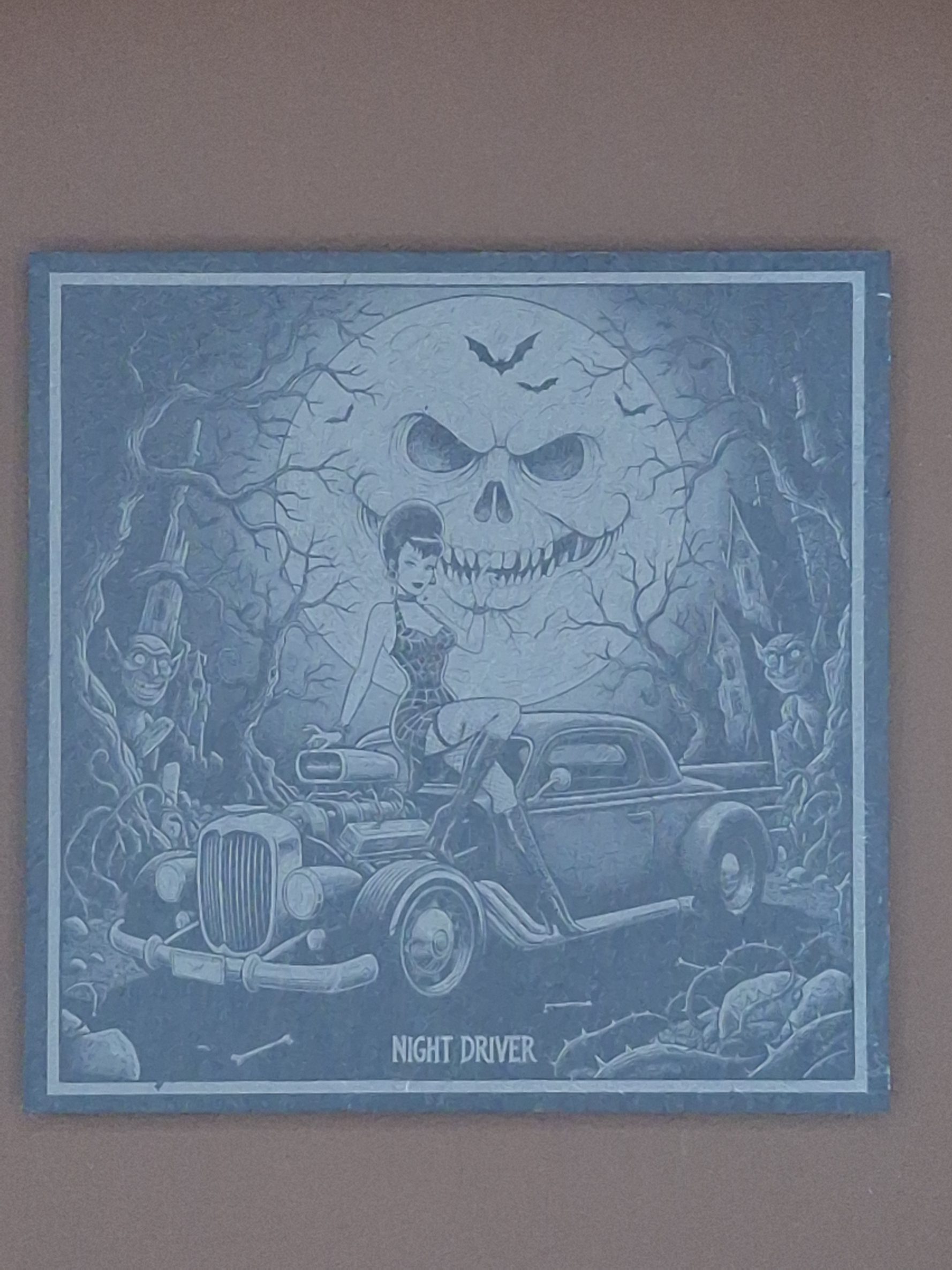 Sous-verres pin-up Night Driver Hot Rod