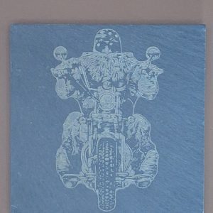 Sous-verre Ardoise – Biker Barbu