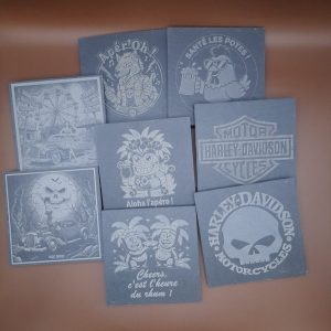 Lot de Sous-verres Ardoise – Choisissez vos modèles
