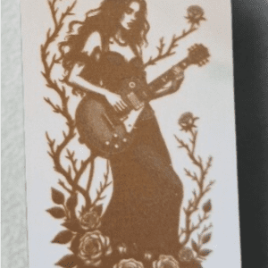 Porte-clés Femme Guitariste